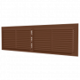Решетка вентиляционная переточная 4513РП кор 455х133, АБС коричневая