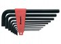 Набор ключей имбусовых HEX, 2.0-12 мм, CrV, 9 шт, удлиненные Matrix 11227