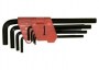 Набор ключей имбусовых HEX, 1.5-10 мм, CrV, 9 шт, удлиненные Matrix 11231