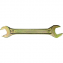 Ключ рожковый, 8 х 9 мм, желтый цинк Сибртех 14302