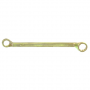 Ключ накидной, 19 х 22 мм, желтый цинк Сибртех 14628