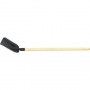 Лопата совковая, 230х280х1400 мм, ребра жесткости, деревянный черенок, Россия 61414