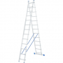 Лестница, 2 х 13 ступеней, алюминиевая, двухсекционная, Россия, Сибртех 97913